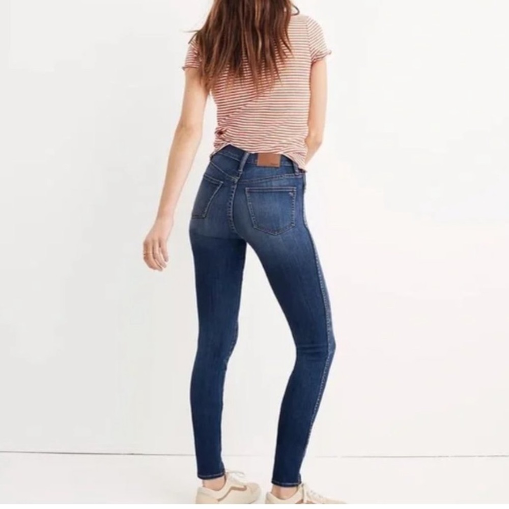Madewell 9” High-Rise Skinny Ankle Jeans Dark Wash Size 27